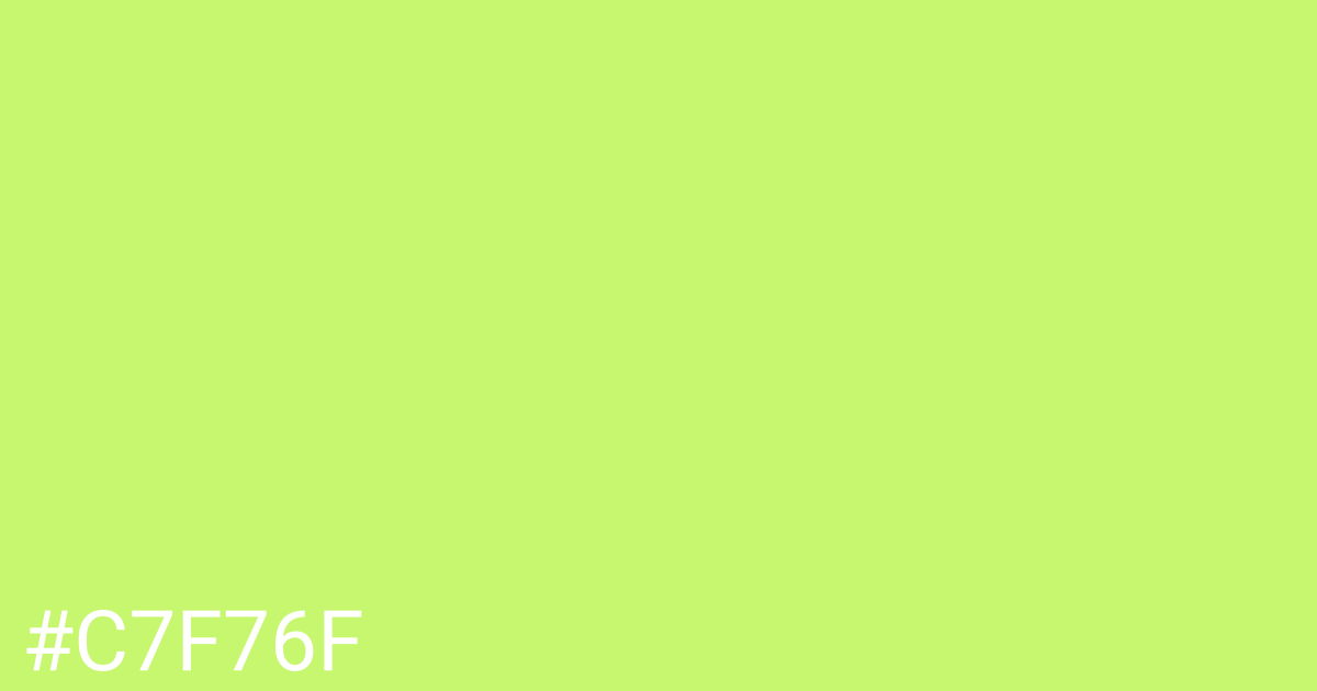 Hex color #c7f76f graphic