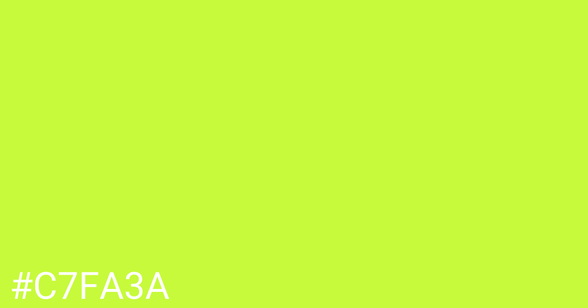 Hex color #c7fa3a graphic