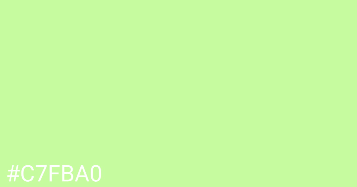 Hex color #c7fba0 graphic