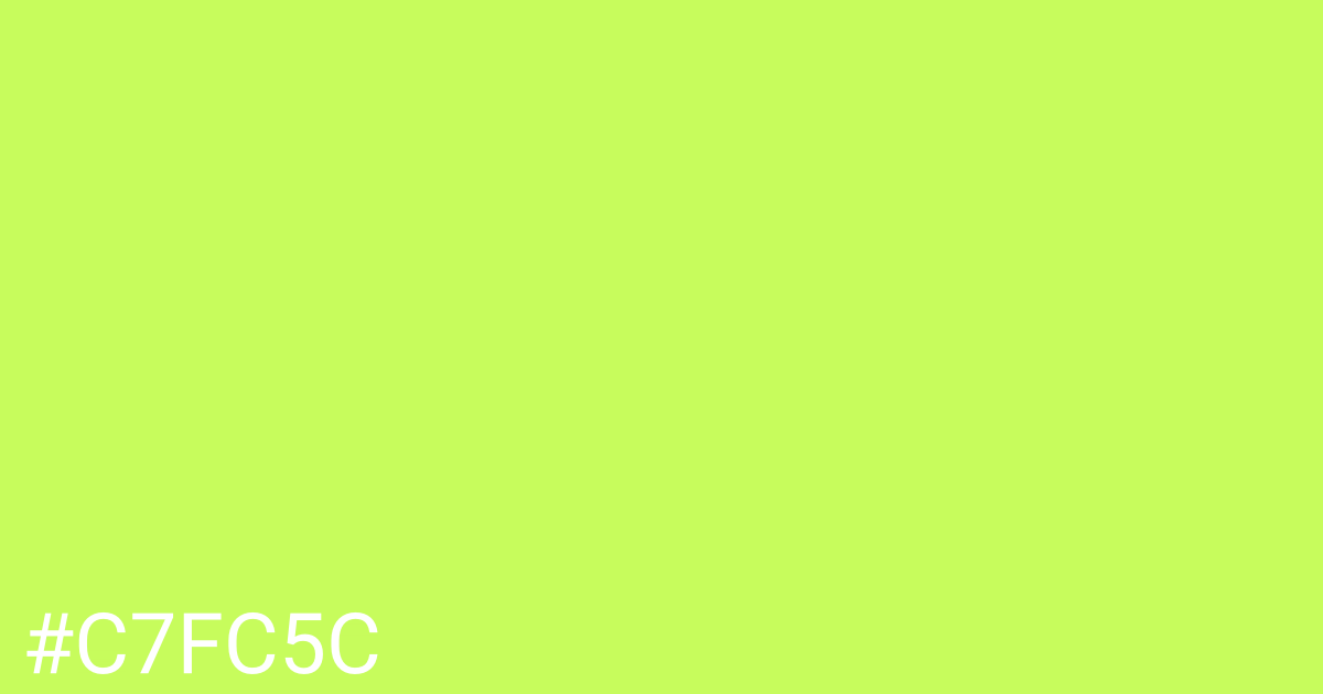 Hex color #c7fc5c graphic