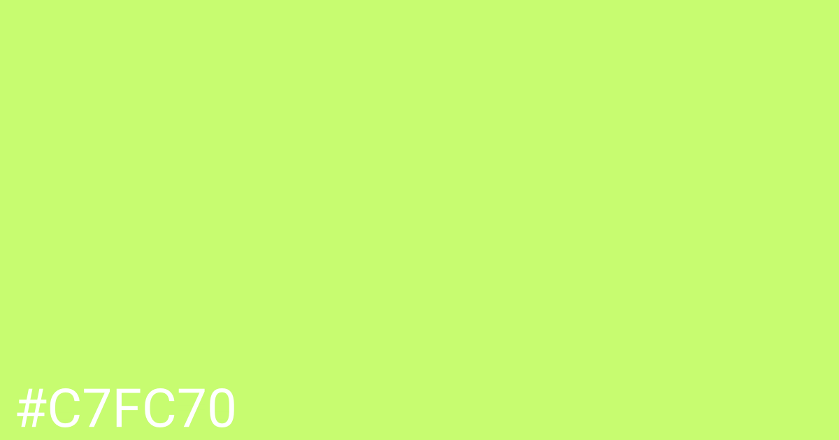 Hex color #c7fc70 graphic