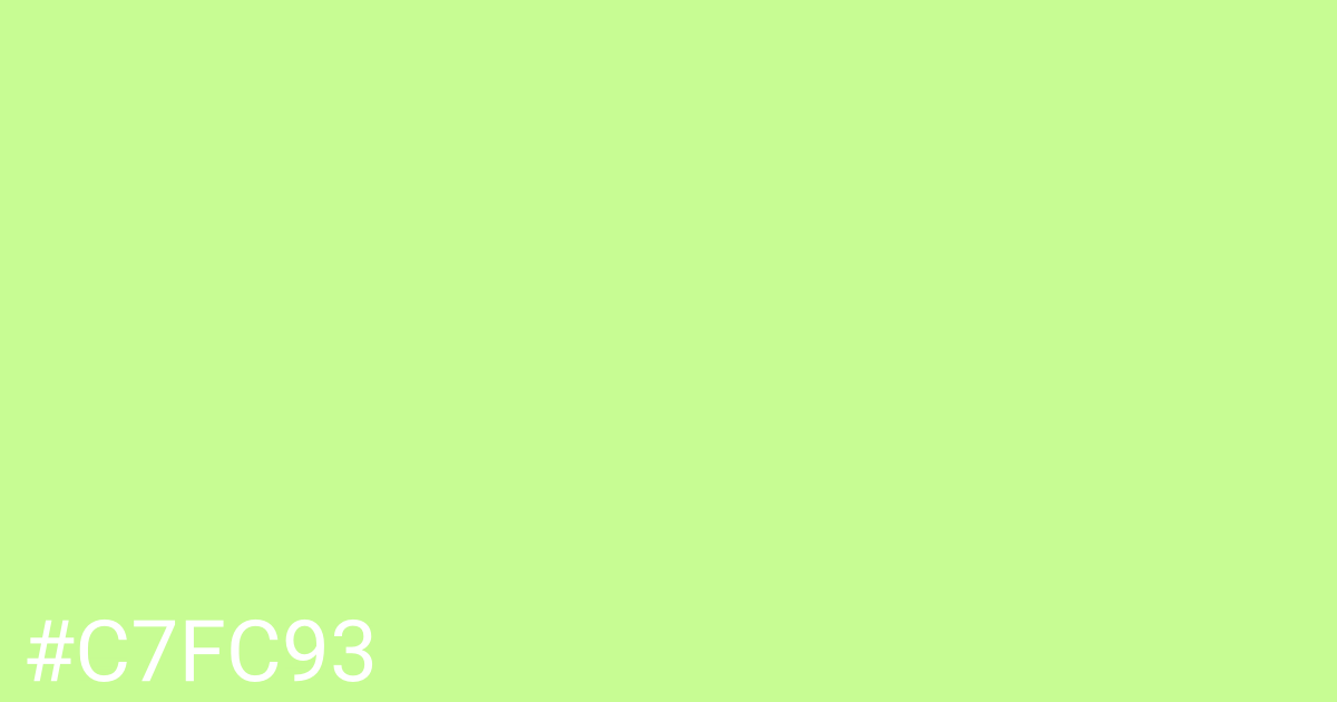 Hex color #c7fc93 graphic