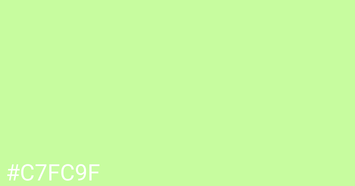 Hex color #c7fc9f graphic