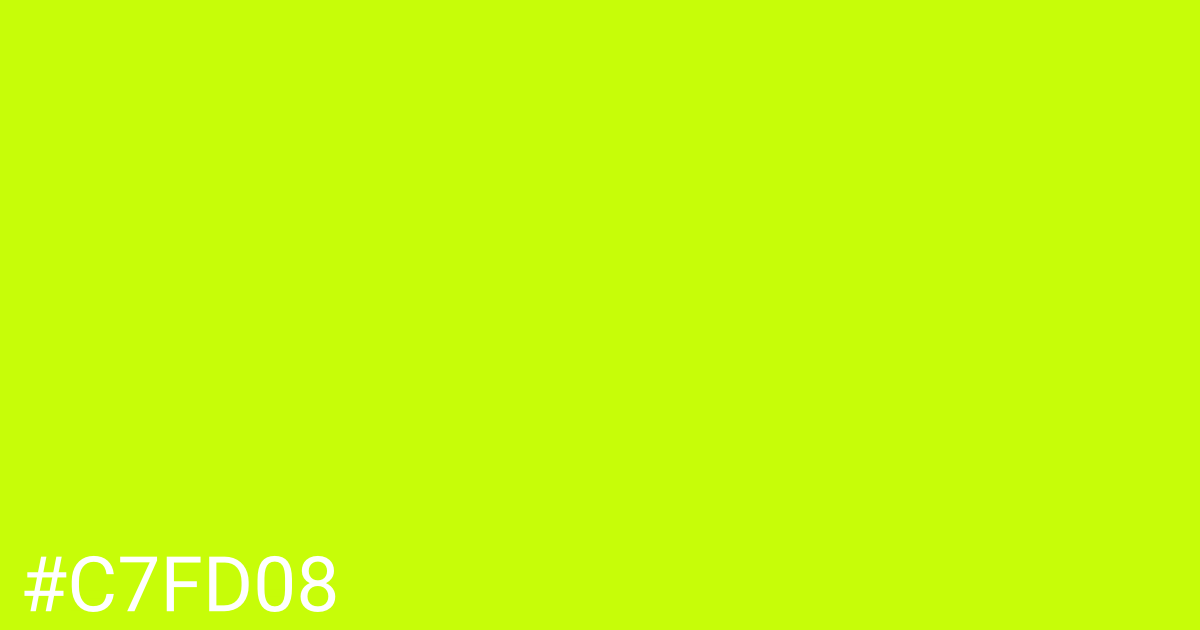 Hex color #c7fd08 graphic