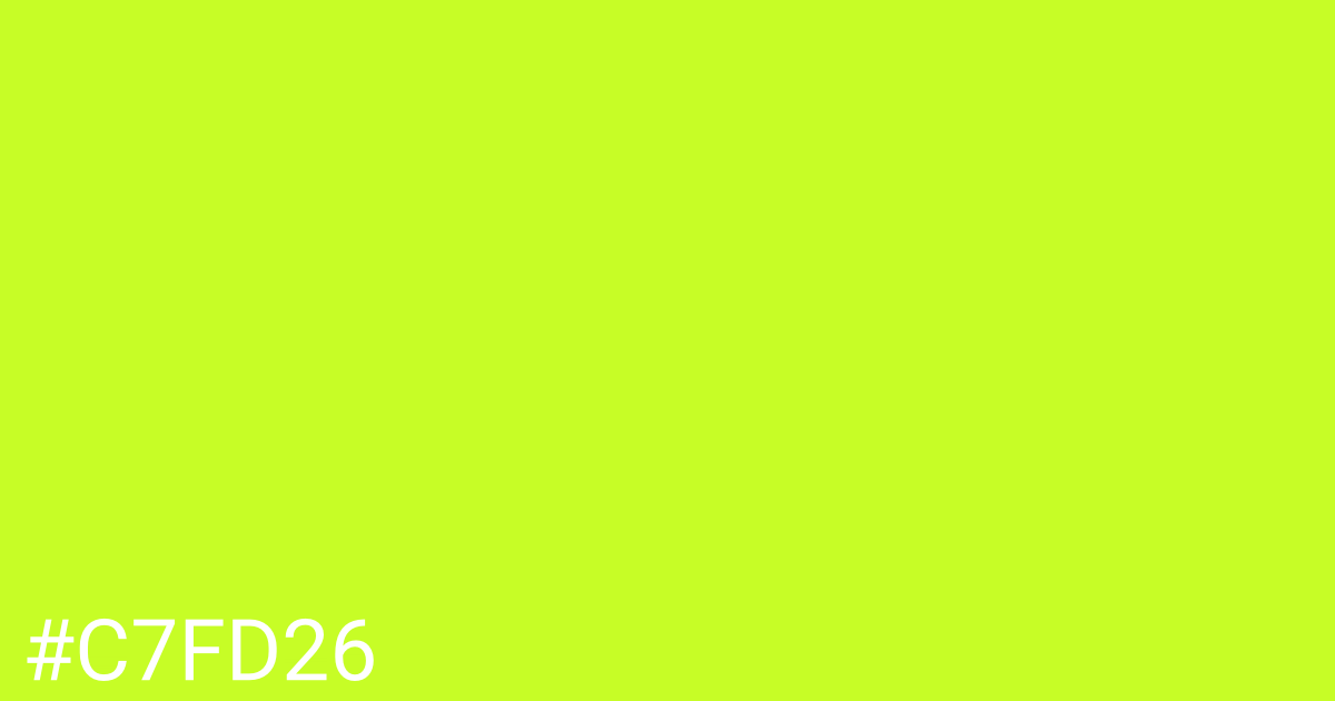 Hex color #c7fd26 graphic