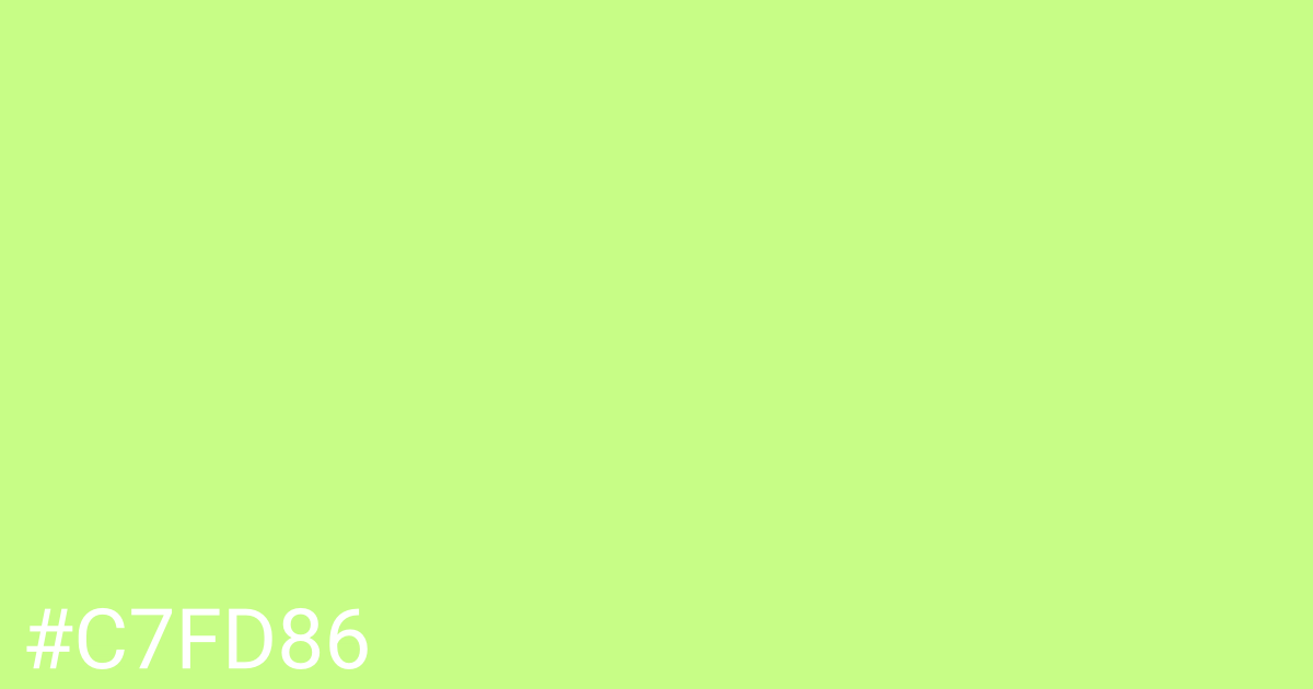 Hex color #c7fd86 graphic