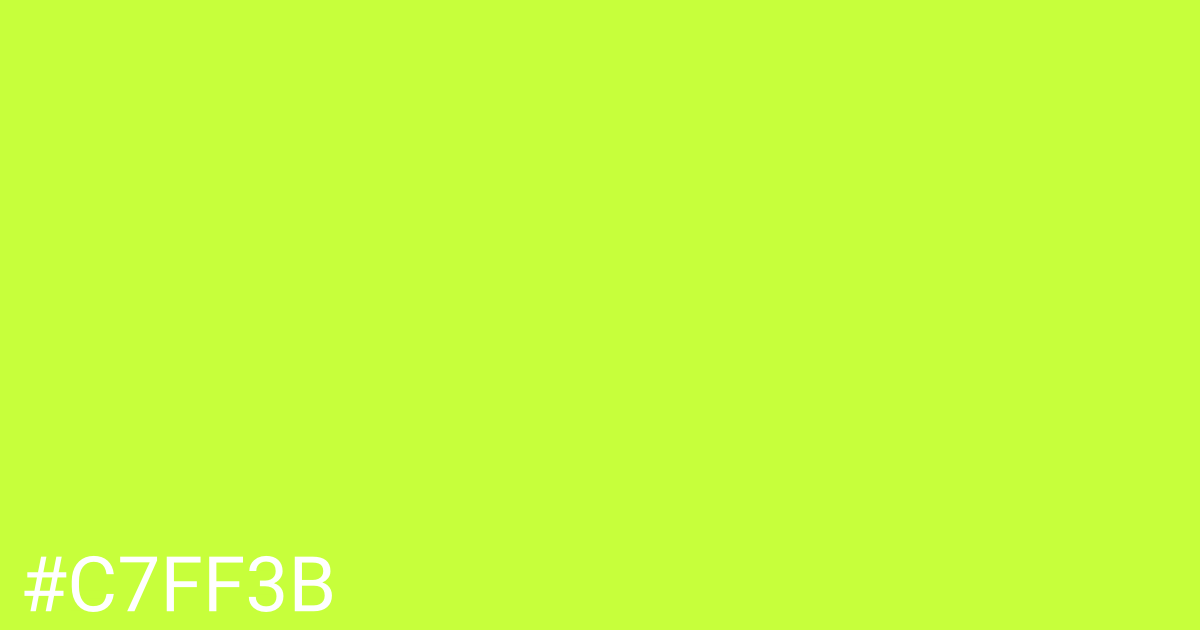 Hex color #c7ff3b graphic