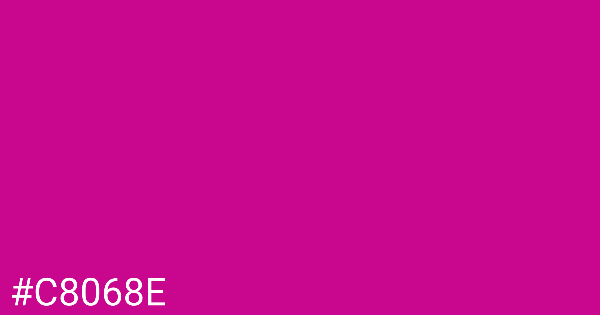 Hex color #c8068e graphic