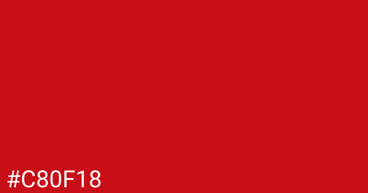 Hex color #c80f18 graphic