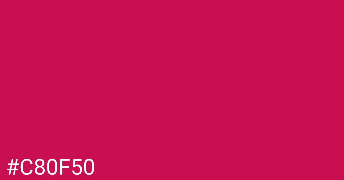 Hex color #c80f50 graphic