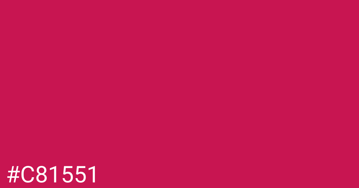 Hex color #c81551 graphic