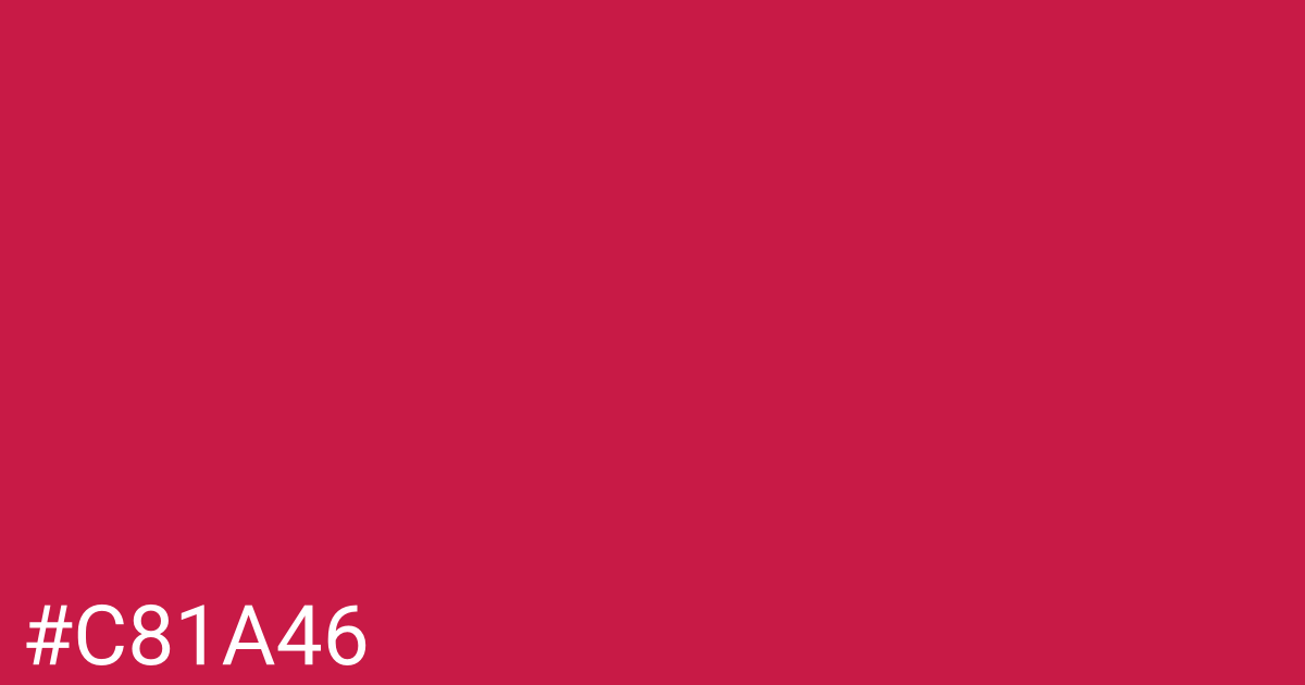 Hex color #c81a46 graphic