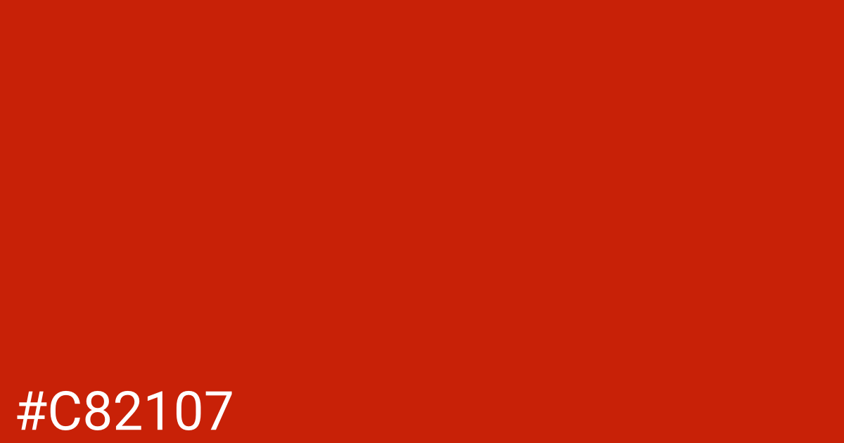 Hex color #c82107 graphic