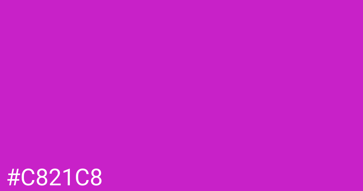 Hex color #c821c8 graphic