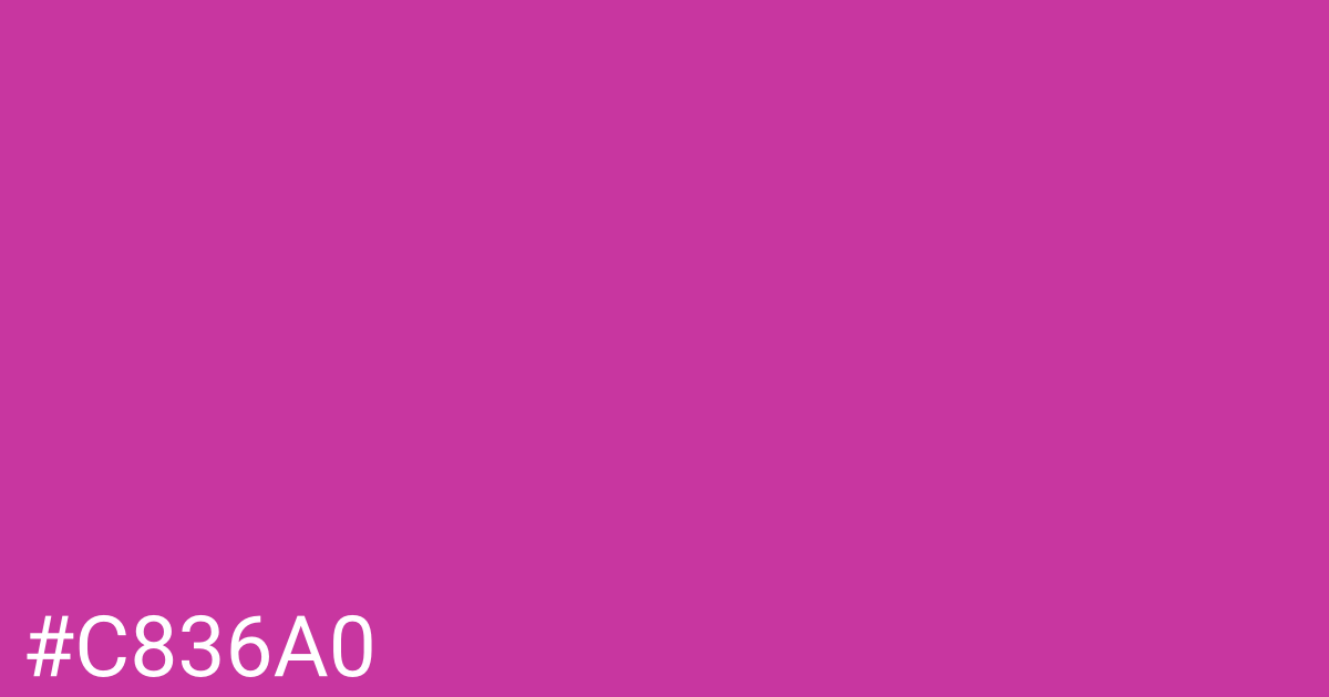 Hex color #c836a0 graphic