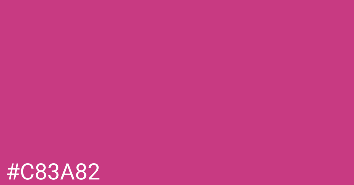 Hex color #c83a82 graphic