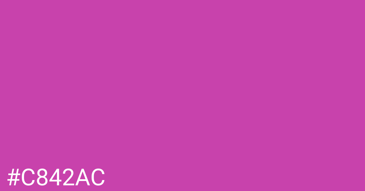 Hex color #c842ac graphic