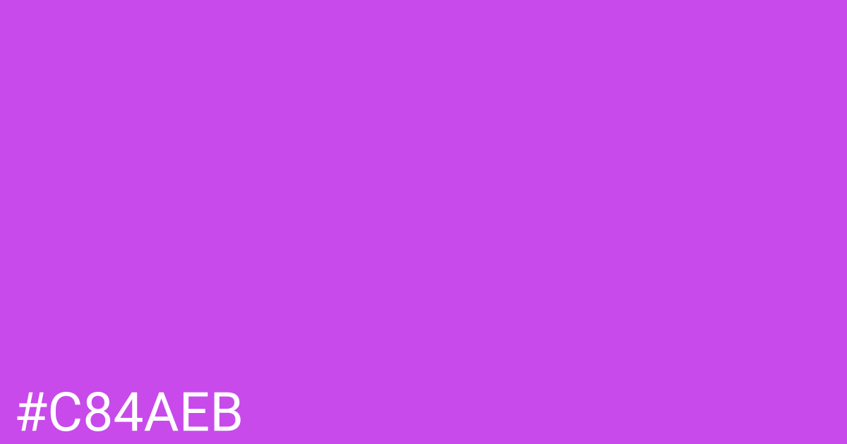 Hex color #c84aeb graphic