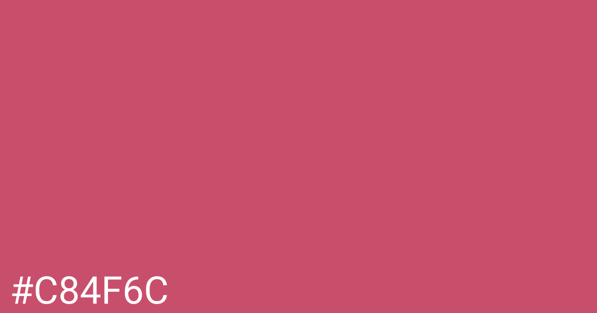 Hex color #c84f6c graphic