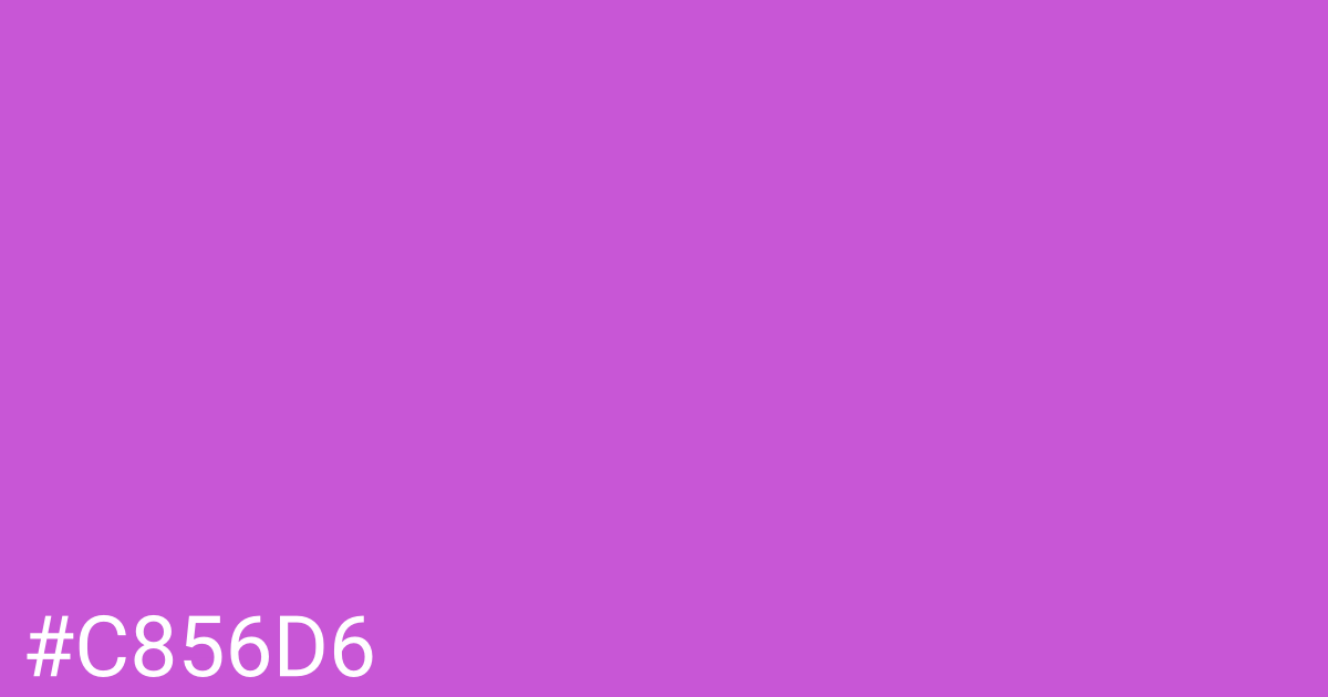 Hex color #c856d6 graphic