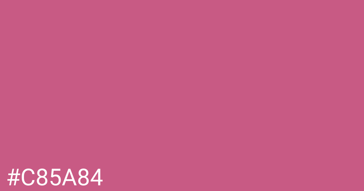 Hex color #c85a84 graphic