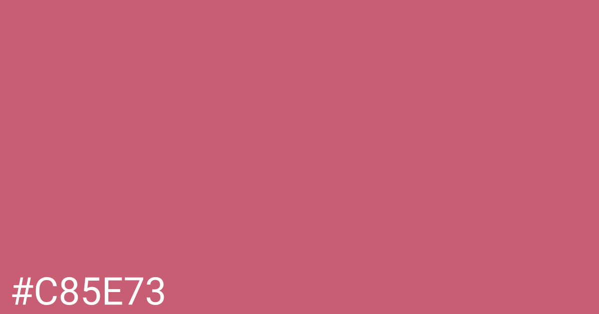 Hex color #c85e73 graphic