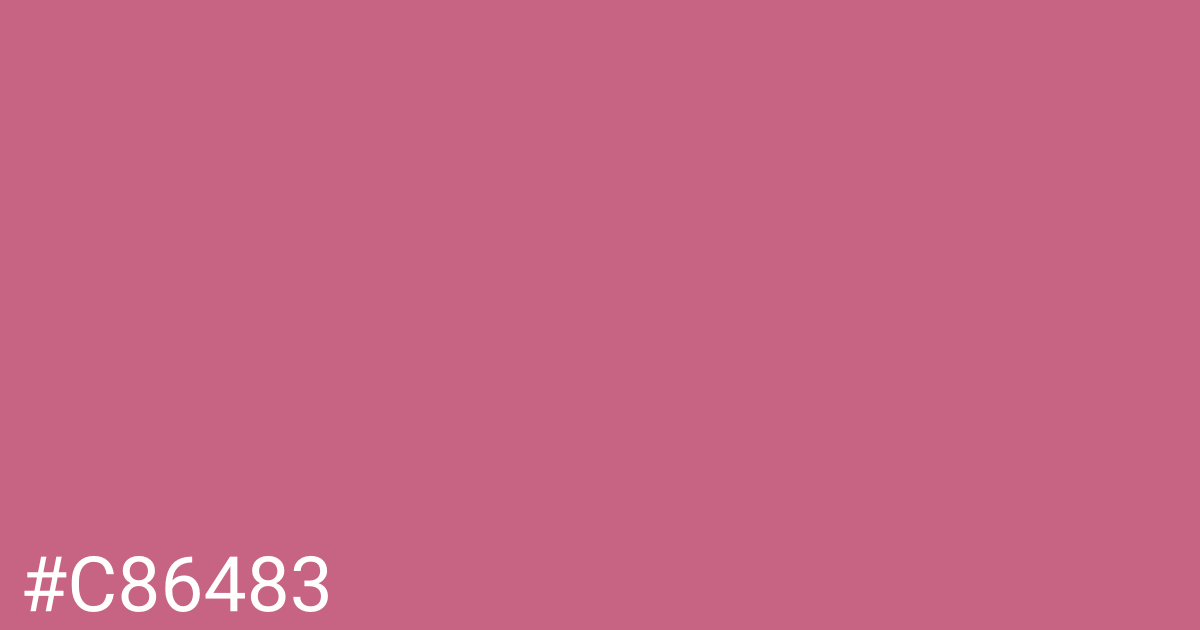 Hex color #c86483 graphic