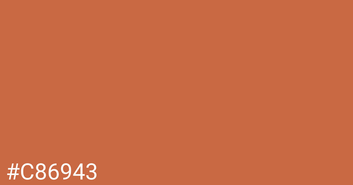 Hex color #c86943 graphic