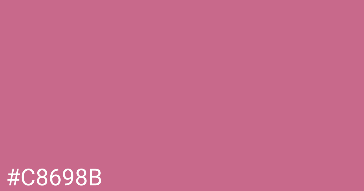 Hex color #c8698b graphic