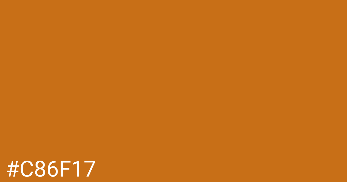 Hex color #c86f17 graphic