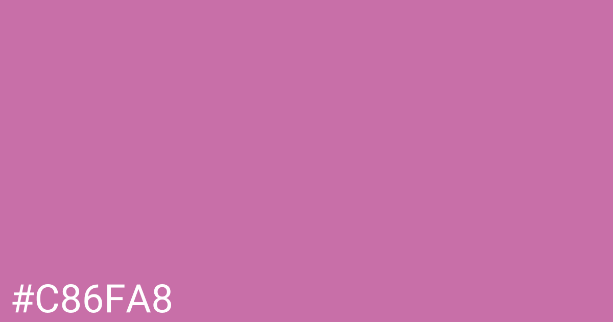 Hex color #c86fa8 graphic