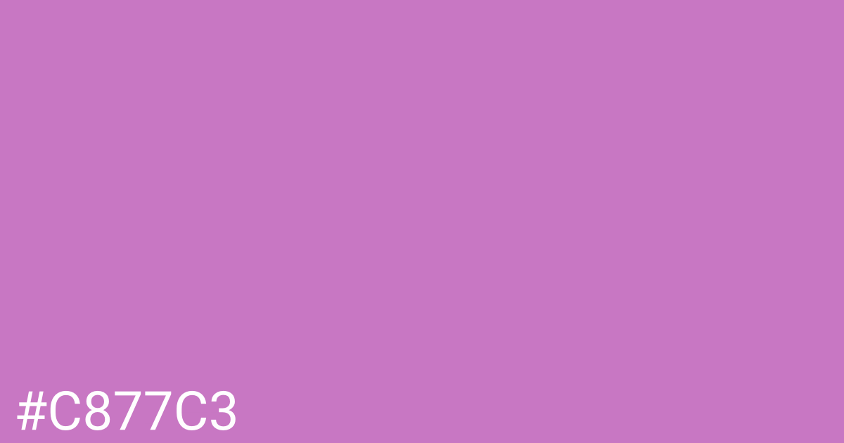 Hex color #c877c3 graphic