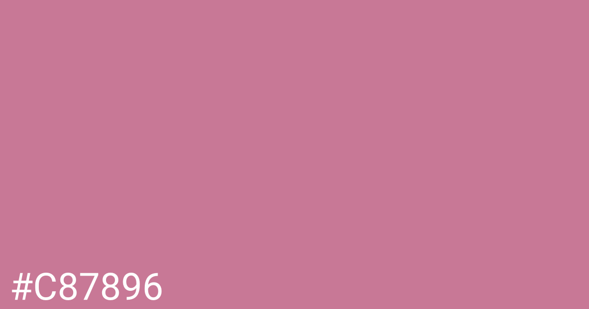 Hex color #c87896 graphic