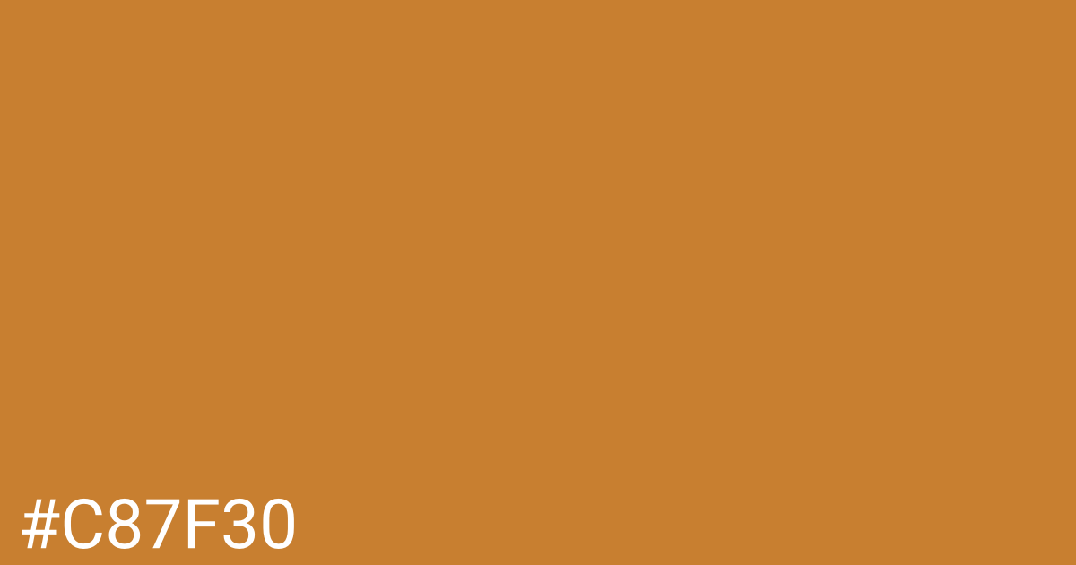 Hex color #c87f30 graphic