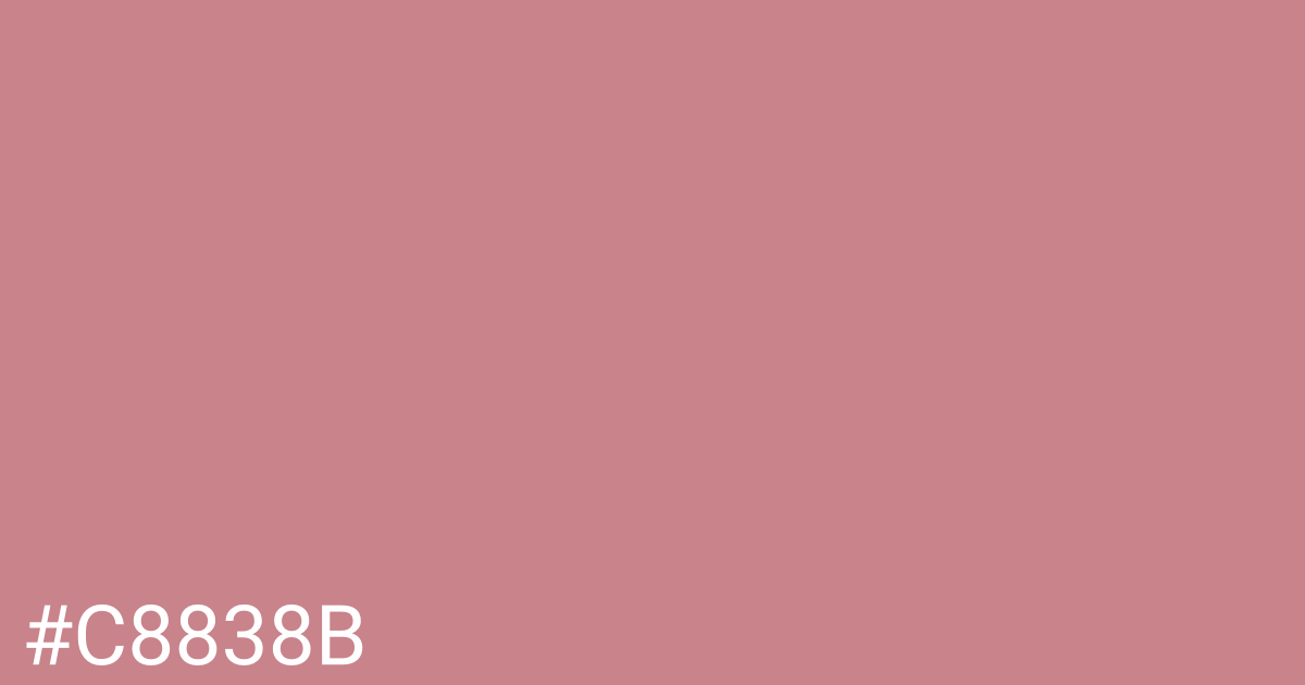 Hex color #c8838b graphic