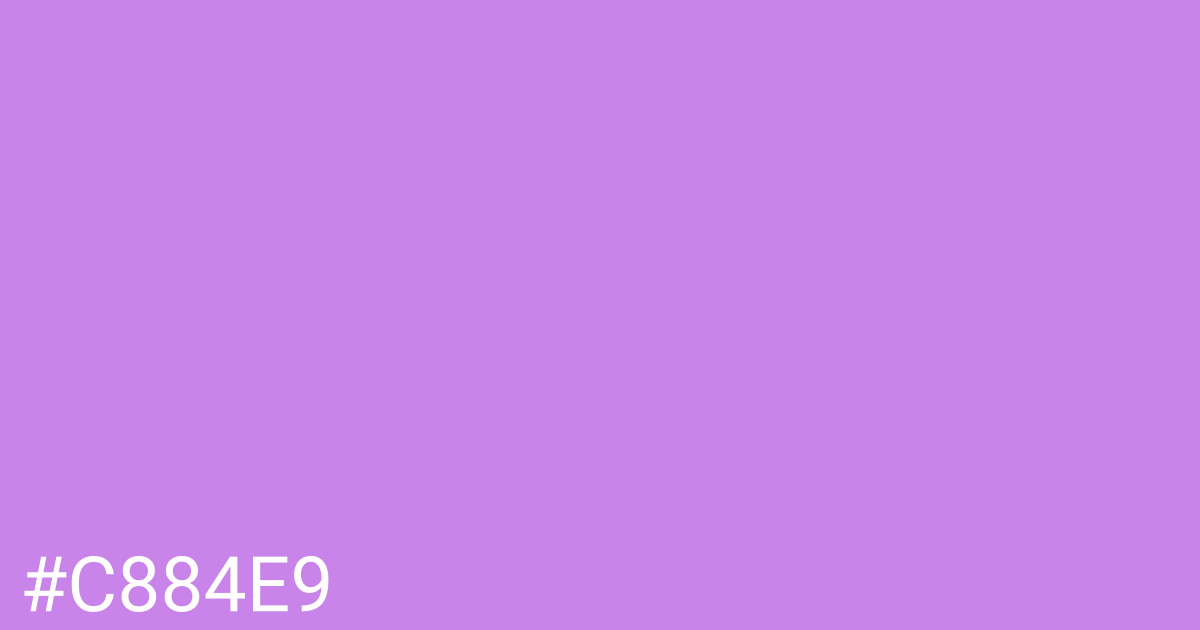 Hex color #c884e9 graphic