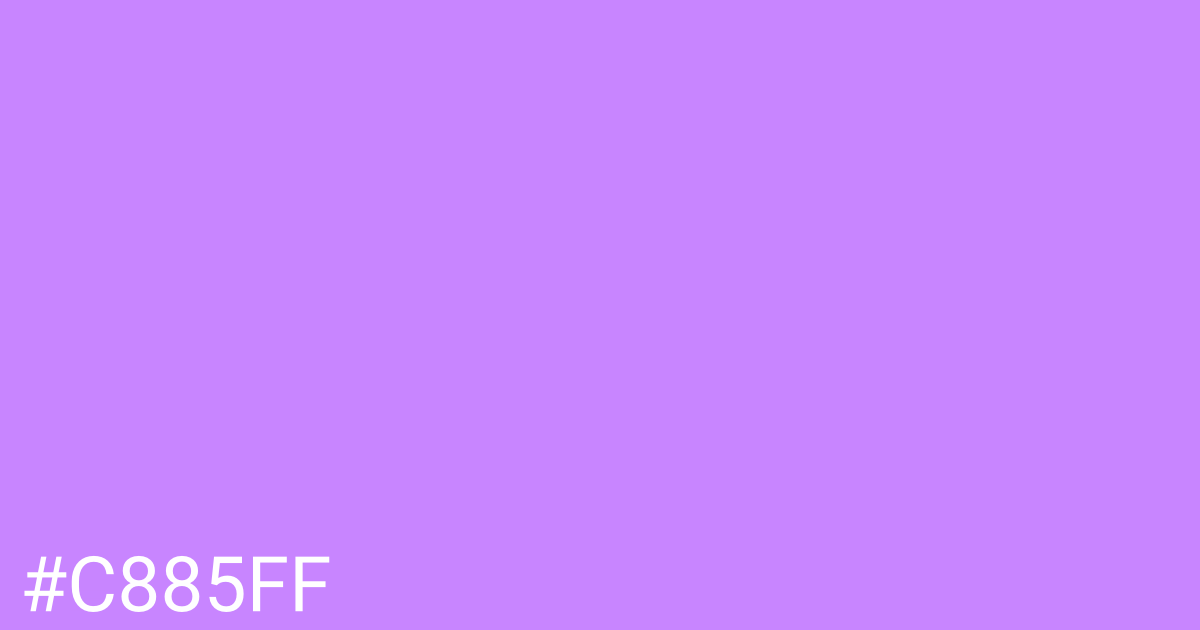 Hex color #c885ff graphic