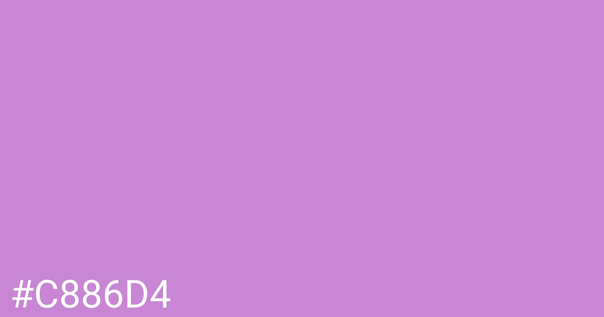 Hex color #c886d4 graphic