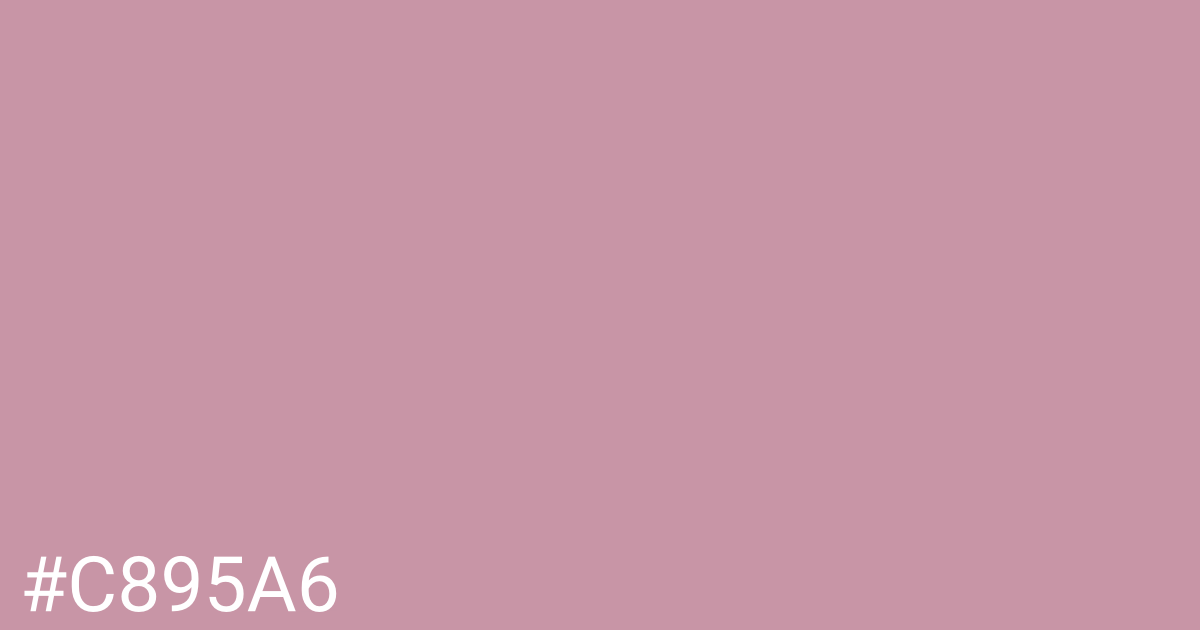 Hex color #c895a6 graphic