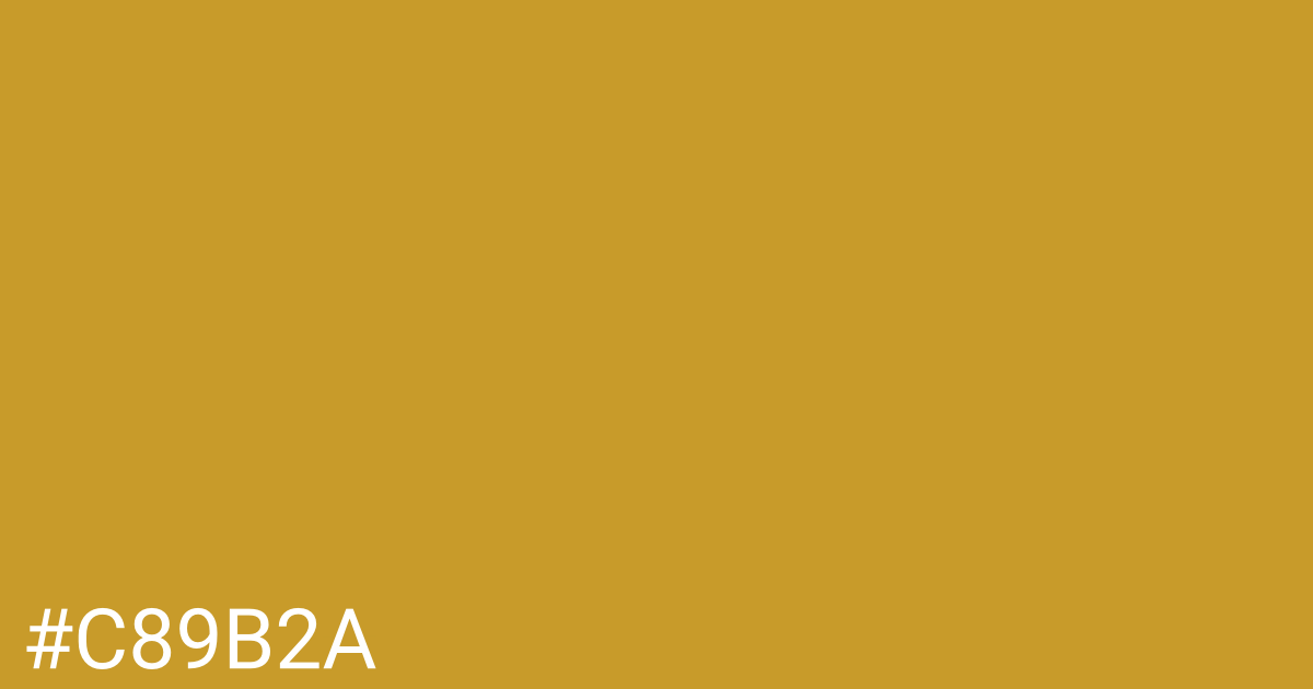 Hex color #c89b2a graphic
