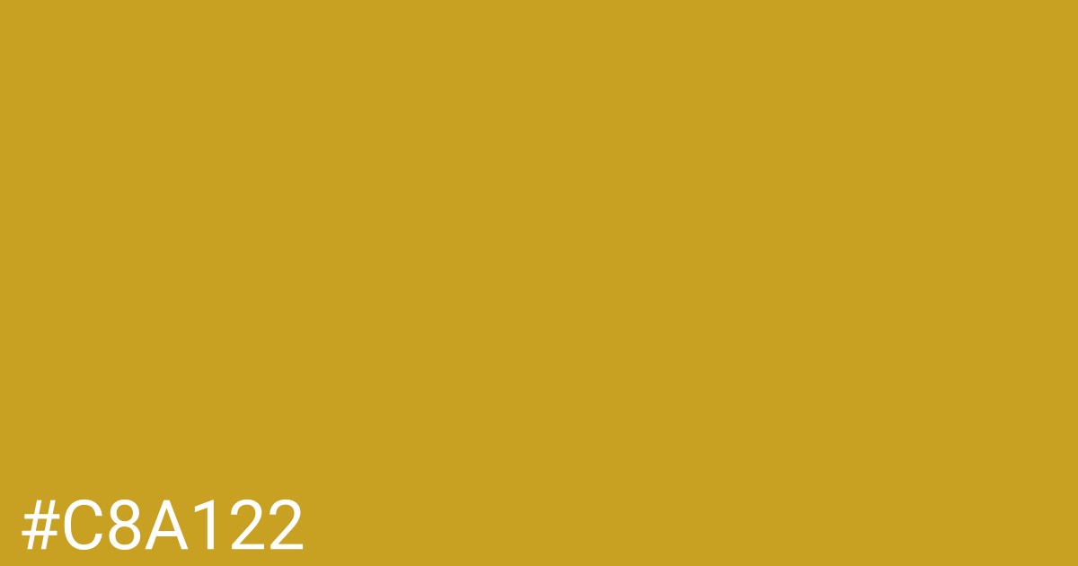 Hex color #c8a122 graphic