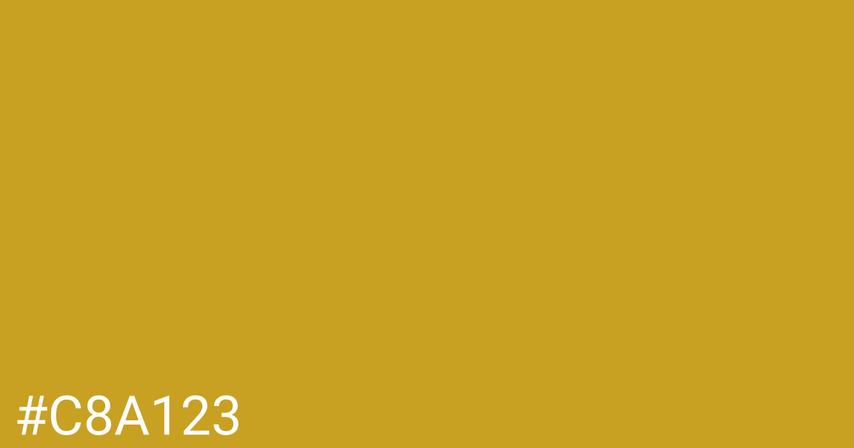 Hex color #c8a123 graphic