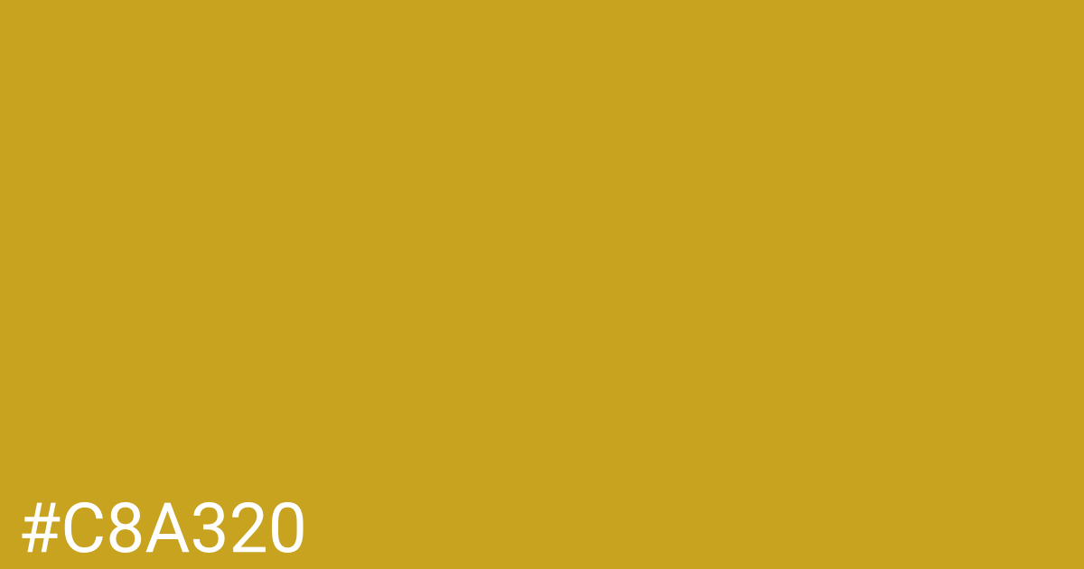 Hex color #c8a320 graphic