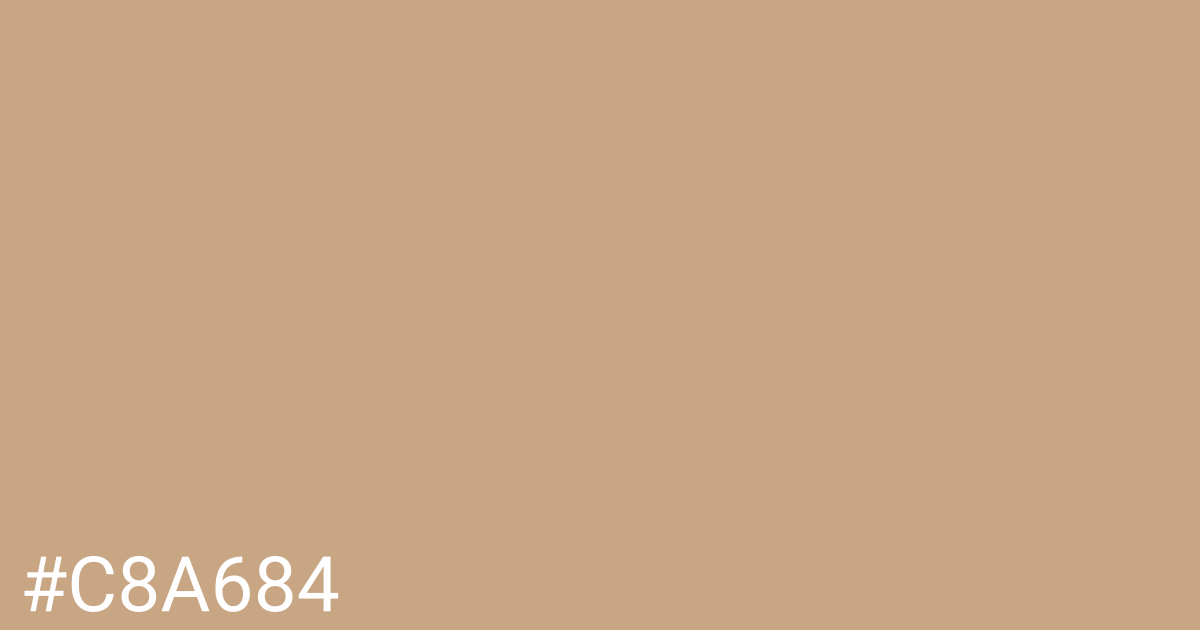 Hex color #c8a684 graphic