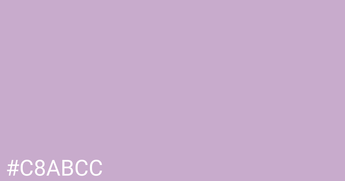 Hex color #c8abcc graphic