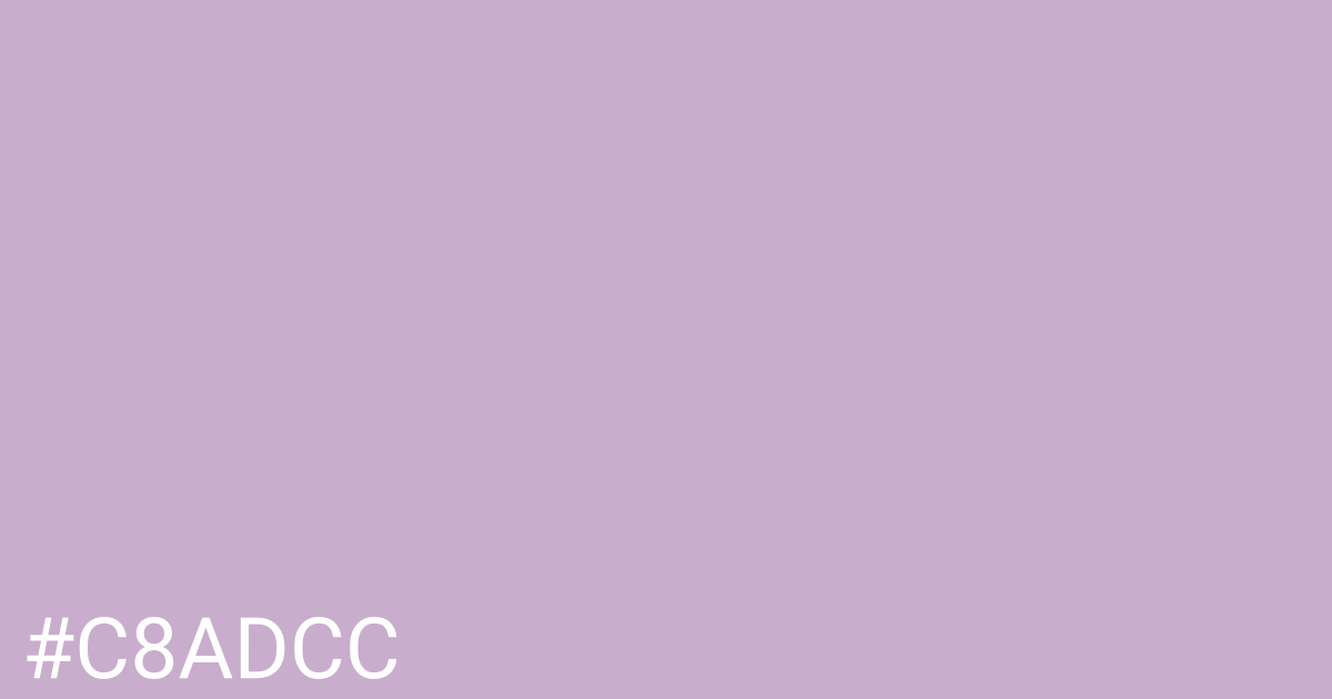 Hex color #c8adcc graphic