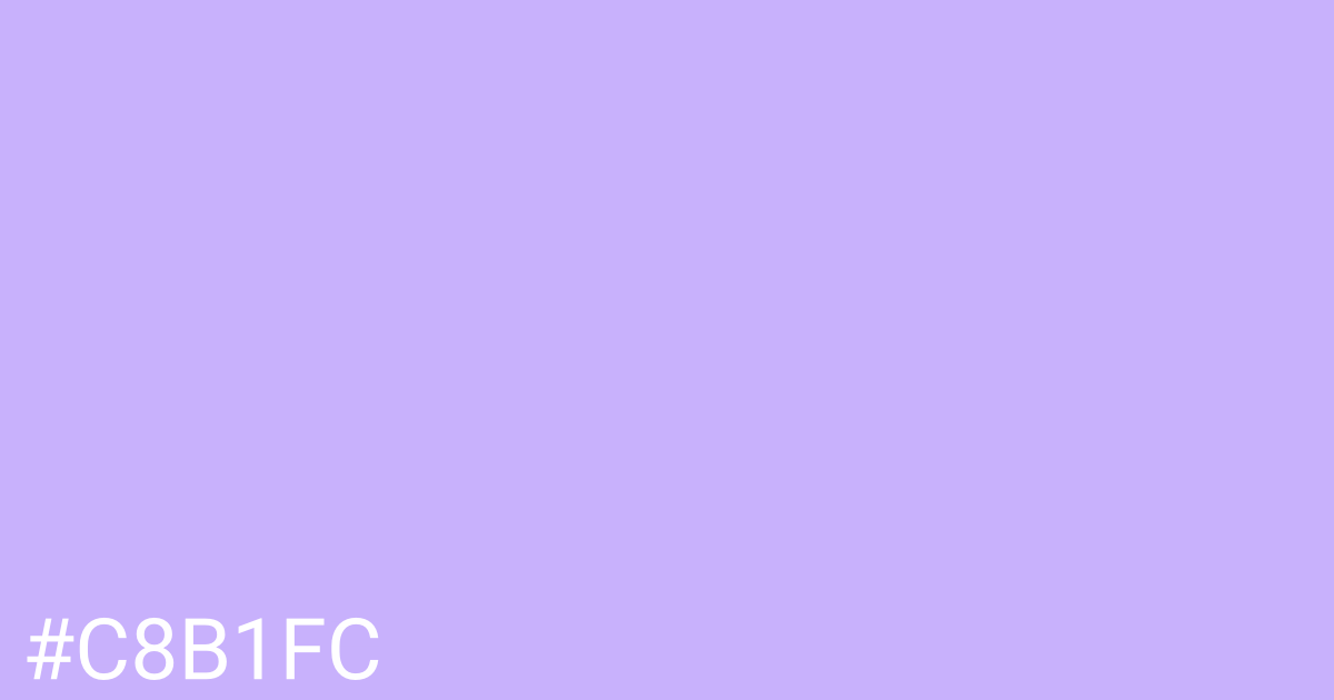 Hex color #c8b1fc graphic