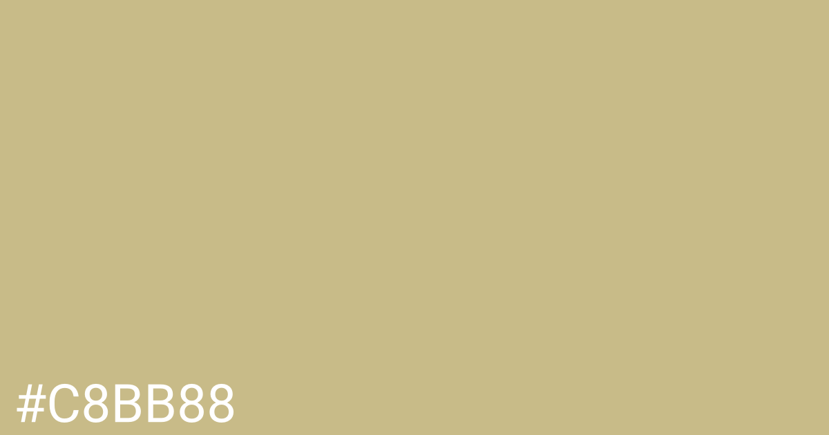 Hex color #c8bb88 graphic