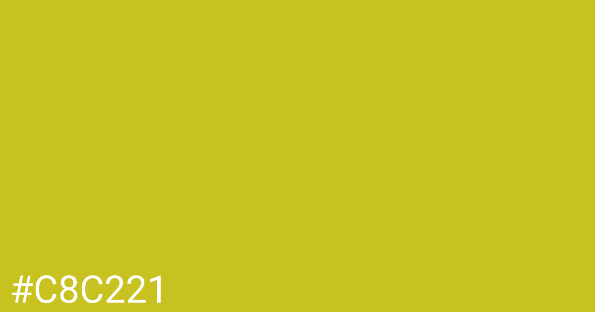 Hex color #c8c221 graphic