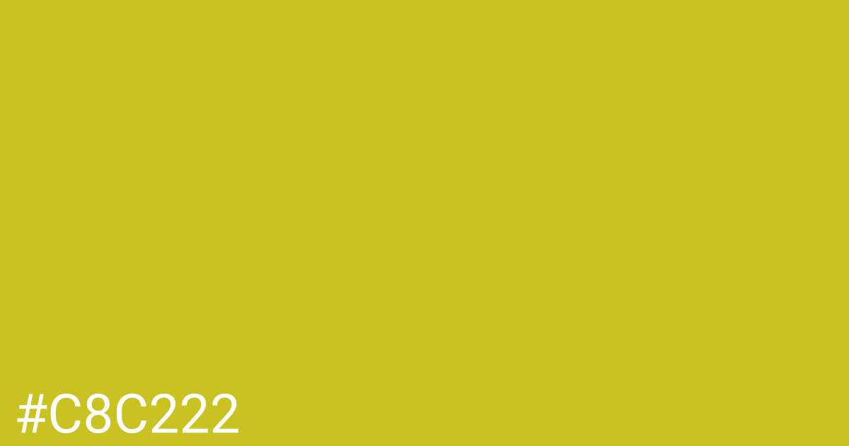 Hex color #c8c222 graphic